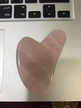 Natural Jade Gua Sha tablero raspador masaje de cuarzo rosa Jade Guasha piedra cara cuello levantamiento de la piel arrugas removedor de belleza