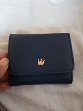 Cartera pequeña con broche para mujer, monedero pequeño, billetera de corona para tarjeta de mujer, Mini bolso de mano