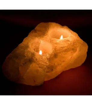 

Candle Holder Himalaya Salt 2 Holes - Natural - Brutus - Feng Shui