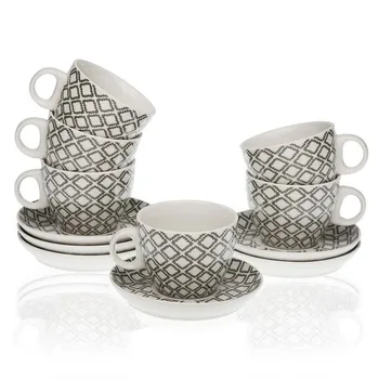 

Piece Coffee Cup Set Porcelain (6 Pieces)