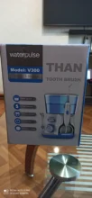 Waterpulse V300B Dental hilo Dental Oral agua irrigador con 5 Jet consejos Dental higiene Oral 10 presiones dientes limpiador de hilo Dental