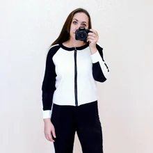 Tracksuits Women Cardigan Sweater Waist-Pants Spring Two-Piece-Sets Knitted White Fashion