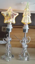 Lamp Light-Bulb Fireworks 3d-Decoration Edison Christmas-Tree Star Novelty Vintage E27 6w