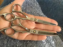 Tijeras profesionales para peluquería, juego de corte de pelo, acero japonés, 440C, 5,5, 6,0, 888