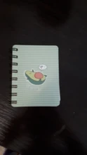 Mini bobina de bloc de notas portátil para escuela y oficina, libro de ejercicios, suministros de aguacate Adorable, A7