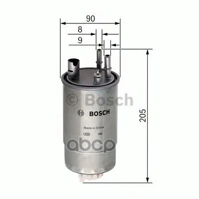 Фильтр Топливный Opel: Meriva 03-10 Vauxhall: Meriva Mk I 03-10 Bosch арт. F026402054
