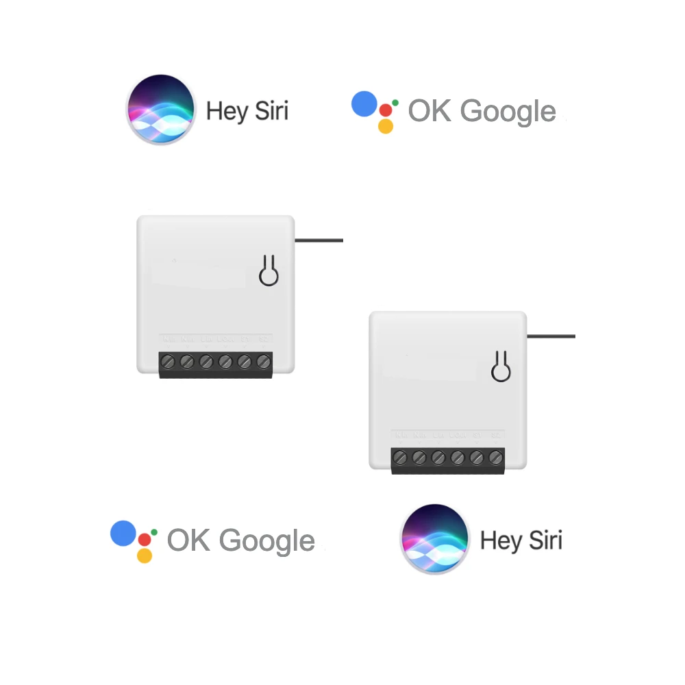 Умный дом для Apple HomeKit переключатель Google Assistant Wi Fi 2xmini Беспроводной дистанционный