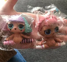 6 muñecas + 6 prendas + 6 zapatos + 6 botellas + 6 accesorios conjuntos aleatorios L.O.L. ¡Sorpresa! Muñeca LOL de 8cm, juguete para regalo