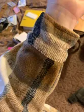 Woolen Coat Shirt Jacket Windbreaker Oversize Plaid Vintage Women Loose Button Winter