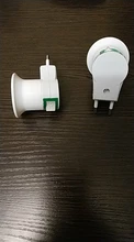 Converter-On/Off Bulb-Lamp Eu-Plug-Holder-Adapter Led-Light-Socket White To E27 for 1PC