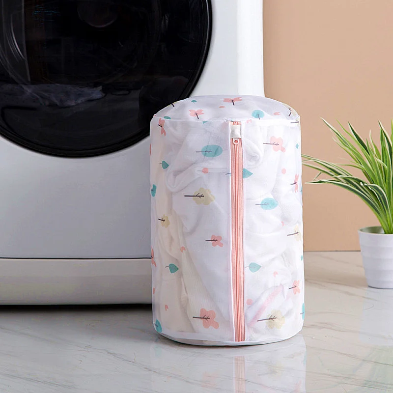 Zippered Laundry Wash Bag Foldable Mesh Net Dirty Clothes Socks Washing Bags Bra Underwear Organizer Bag