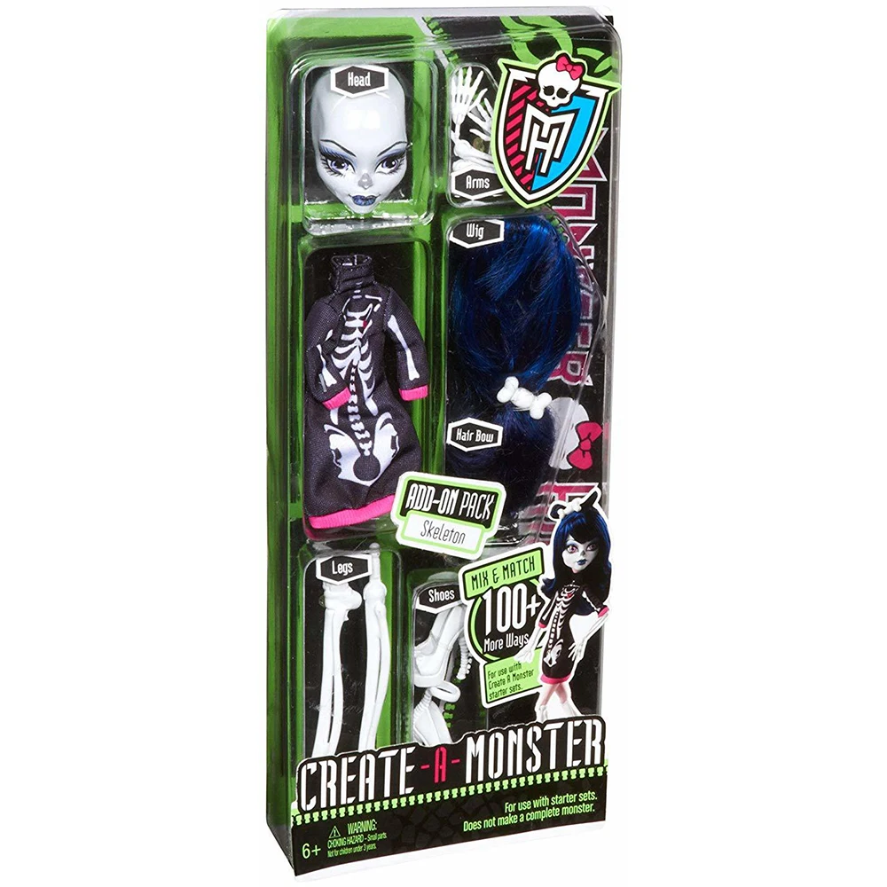 Кукла Monster High Создай Монстра Skeleton Create-a-Monster