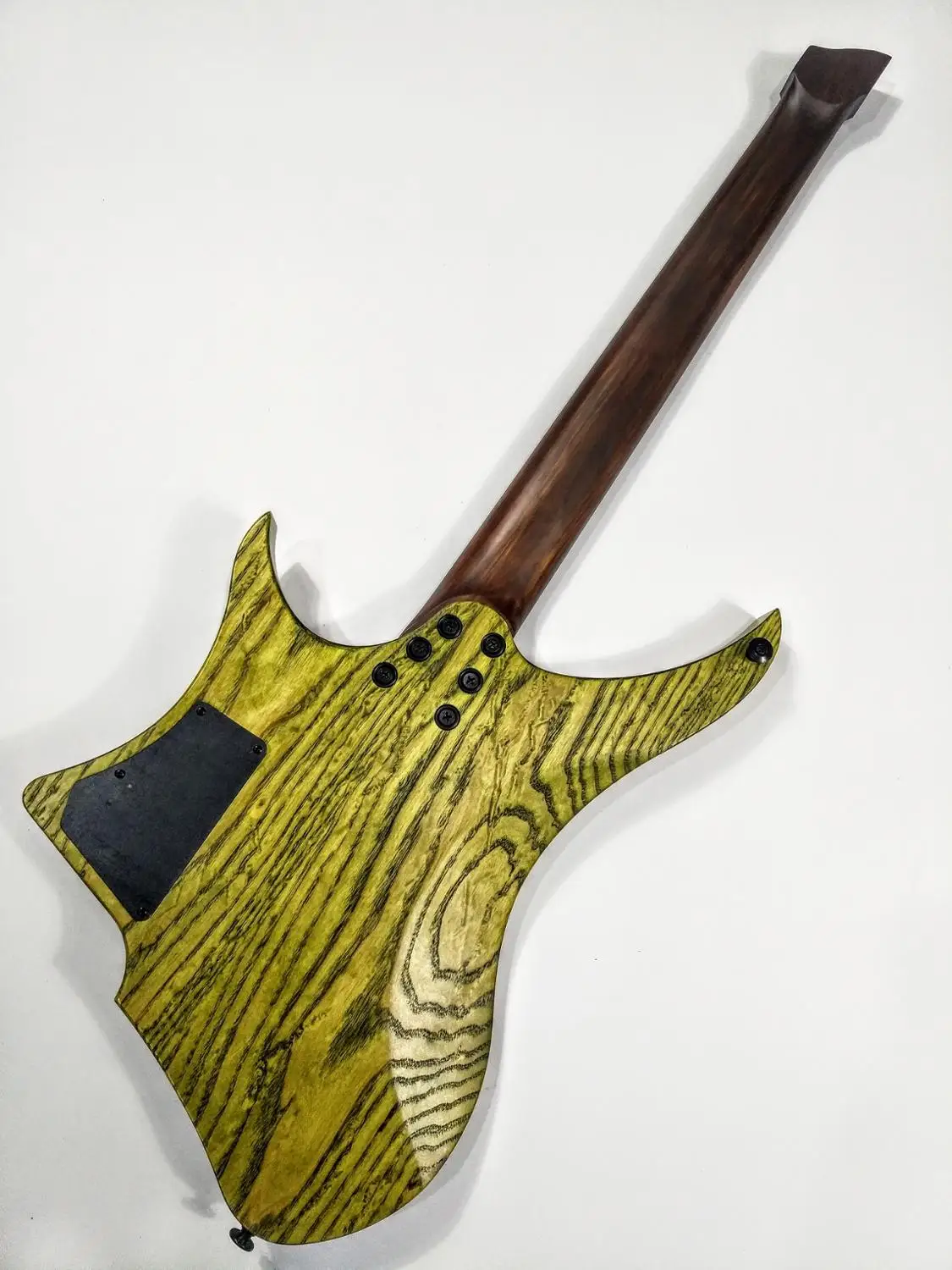GOC Materia 3.ECO 6 струн Green Burl LE безголовая гитара электрогитара(25-2" масштаб)-античная отделка
