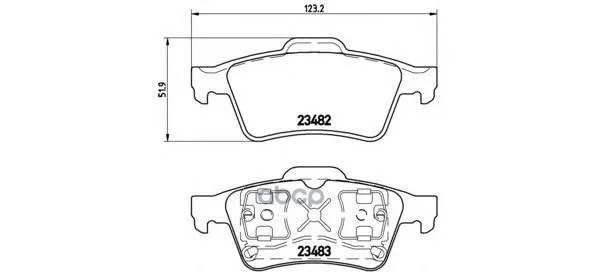 P59044_=Gdb1469=573018b!Колодки Дисковые Зopel Vectra,Nissan Primera 02,Renault Laguna 01 Brembo P59044 Brembo арт. P59044