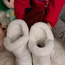 Ankle-Boots Plush Girls Boys Winter Flat Zipper ISSIENA Down with PU Snow Snow