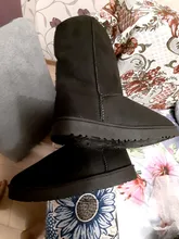 Botas de nieve clásicas de Europa América para mujer, botas de nieve Gaotong para mujer, botas de 33 centímetros de altura, código de 41 yardas
