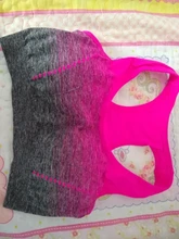 VEQKING-Sujetador deportivo, top deportivo con relleno, secado rápido, sin costuras, para yoga, correr o fitness