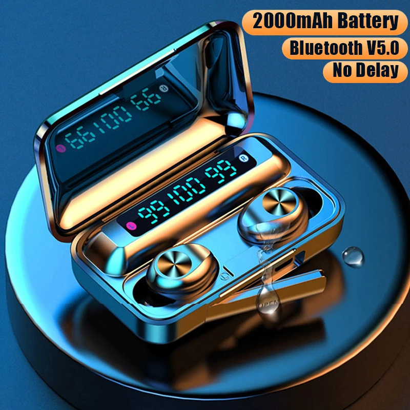 3 светодиодный наушники вкладыши TWS с Беспроводной Bluetooth 5 0 гарнитура Хэндс фри