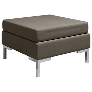 

Footrest modular with fabric cushion gray mole sofas