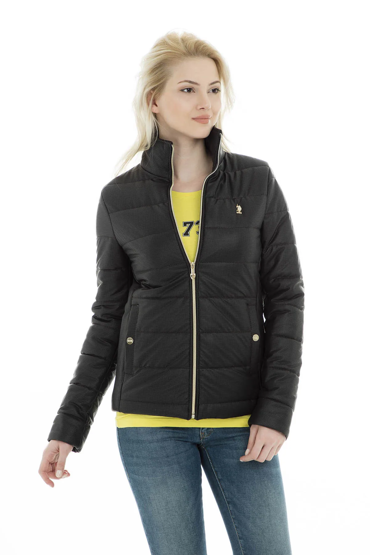 U.S. Polo куртка из искусственной кожи женская кожаная куртка G082SZ035P01 WP8030D