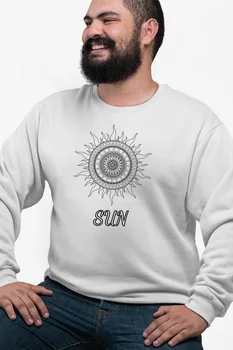 

Angemiel Wear Motif Sun White Men 'S Sweatshirt