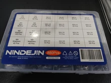 Ninejin-Juego de tornillos de cabeza hexagonal, 880 uds, M2, M3, M4, M5, acero inoxidable, hexagonal, cabezal redondo plano, surtido de Kit de tornillos