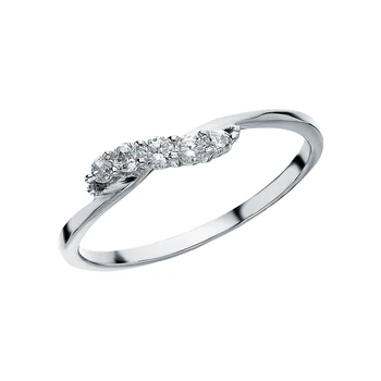 

Silver ring with cubic zirconia sunlight sample 925