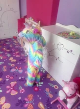 Pijamas stich de invierno para niños, ropa de dormir de dinosaurio panda, unicornio, kigurumi, manta para niñas, disfraz de bebé para dormir