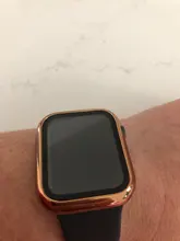 Protector de pantalla de cristal + cubierta para Apple Watch, 44mm, 40mm, 42mm, 38mm, accesorios de parachoques para Apple Watch series 5 4 3 SE 6