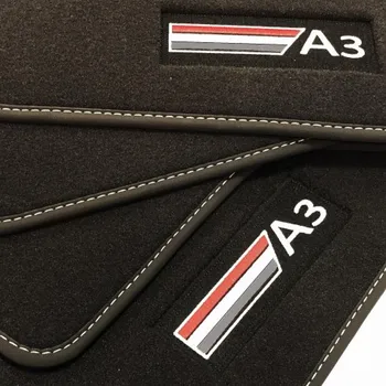 

Audi A3 8L Restyling mats (2000 - 2003) Velour logo