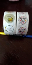 Label Sticker Gift-Seal Diary Party-Decor Round Wedding 500pcs for Handmade 1inch