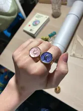 De moda de aleación de gota de aceite de amor Luna rayo anillos redondos dedo mujer anillos de joyería de mujer de boda regalos para fiesta