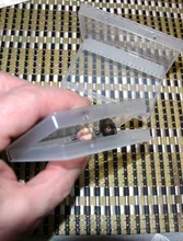 Caja de almacenamiento con ranuras de plástico para limas de uñas, accesorios de manicura con soporte transparente acrílico, 20 unidades