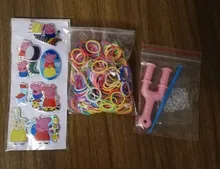 Loom-Bandas de goma para el pelo para niños, pulsera tejida, Juguetes DIY coloridos, regalo de Navidad, 2020