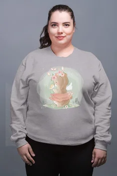 

Angemiel Wear Kuşla Oynuyan Sweet Teddy Bear Gray Female Sweatshirt