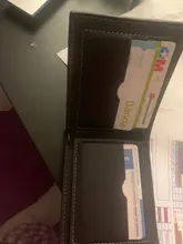 Billetera de cuero de negocios para Hombre, Billetera de marca de lujo, monedero delgado para Hombre, Billetera delgada para tarjetas de crédito, Portafoglio