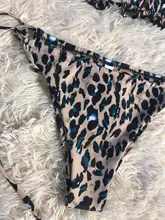 Bandeau Swimsuit Bikini-Set Beachwear Pleated Mini Thong Female Women 