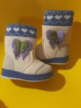 Shoes Boots Girls Childrens Mmnun Winter Wool for with Owl Warm ML9439 Size-23-32