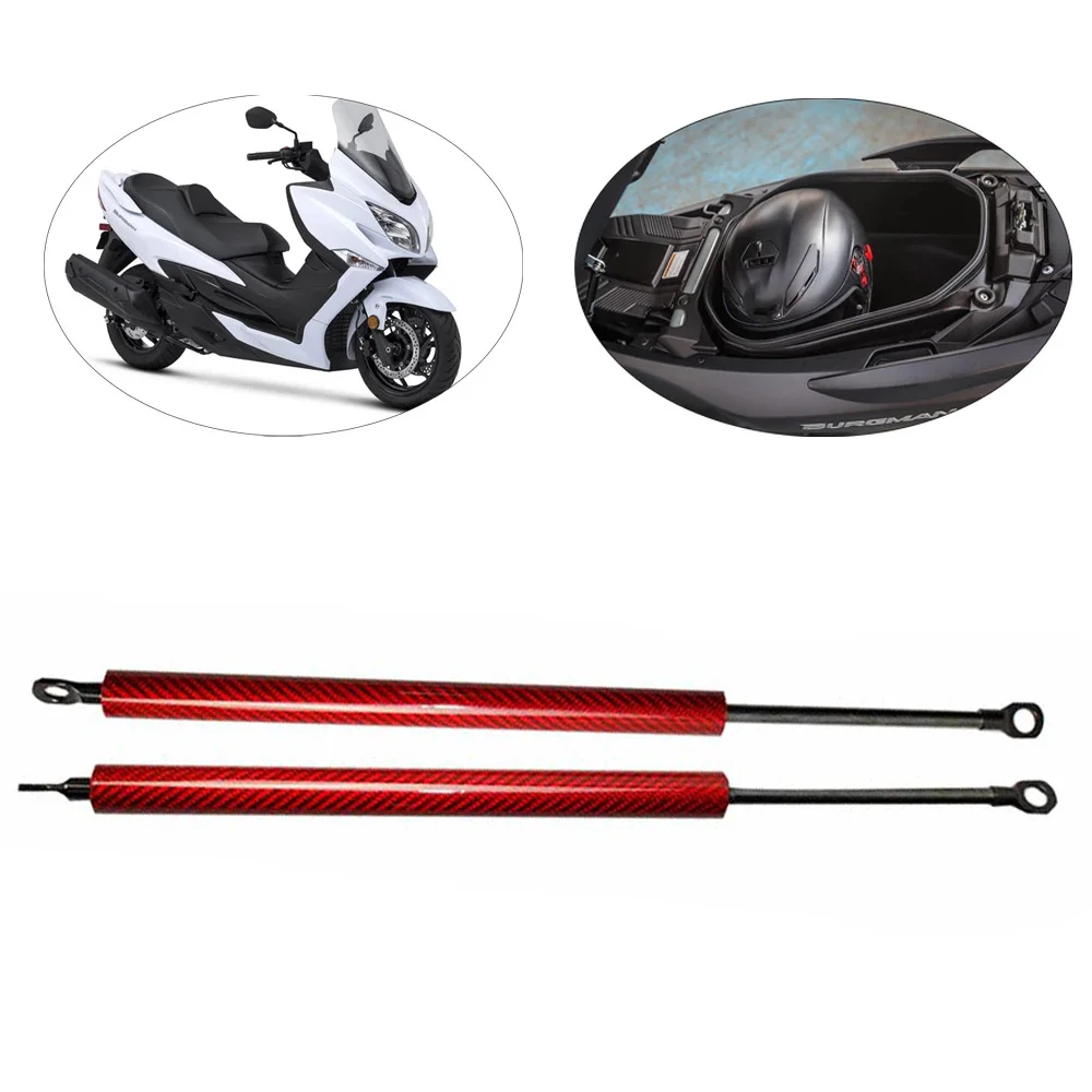 

for SUZUKI Burgman 400 AN400 pagal 2007 - 2016 Scooter Standard Seat Adjuster carbon fiber Lifting Arm Shock Lift Support Struts