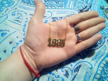 Cxwind Collar personalizado con número de año y fecha especial para mujeres, collar con colgante de año de nacimiento de 1989 a 2000, joyería de regalo