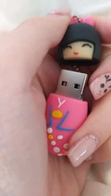 TEXT ME USB Flash Drive 64G Pen Drive 32G 16G  Style Japanese Doll Toy Pendrive