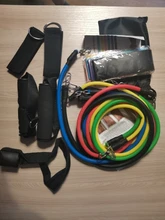 Juego de bandas de resistencia de 17 uds, tubos expansores, banda de goma para entrenamiento de estiramiento, terapia física, gimnasio en casa, elástico de entrenamiento, cuerda de tracción