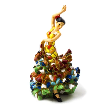 

Flamenco figure Spanish dancer Gypsy mosaic