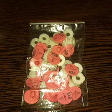 Etiqueta de oreja de conejo, signos de plástico, cabeza de escritura láser, pendientes, Animal de granja, zorro, visón, perro, etiqueta, tarjeta de identificación, 20 Uds.