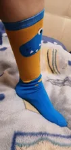 Calcetines de algodón con estampado de dibujos animados para niños, calcetín Infantil largo lindo, hasta la rodilla, con oso, de 3 a 12 años, 1 Uds.