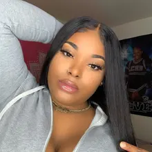 Pelo Luvin brasileño 13X4 frente recto pelucas de cabello humano Pre arrancado 30 32 pulgadas peluca Frontal de encaje 4X4 Cierre de encaje peluca para Wuman