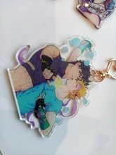 FANGQINGMAO-llavero personalizado de acrílico, charm, transparente, de plástico epoxi, transparente