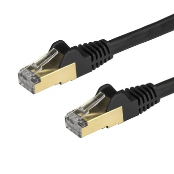 

Cord 7,5m Network Ethernet Cat6a Black without Hooks with Copper Wire