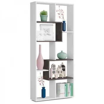 

Shelf Office stationery, Measurements: 80 cm x 180 cm x 25 cm, Melamine, white artik and oxide