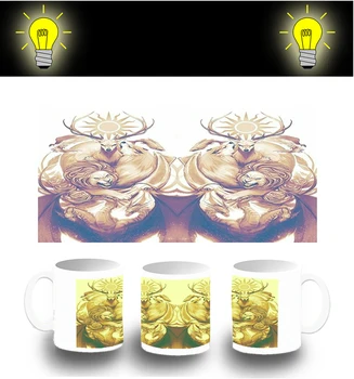 

CUP PHOTOLUMINESCENT ANIMAL MYTHOLOGICAL glitter mug